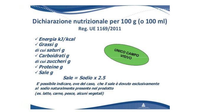 Novità etichetta olio